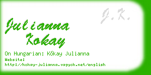 julianna kokay business card